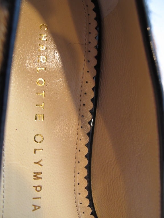 Charlotte Olympia Kitty Leopard Flats at 1stDibs