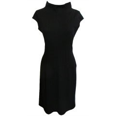 Azzedine Alaia Black Wool Knit Dress