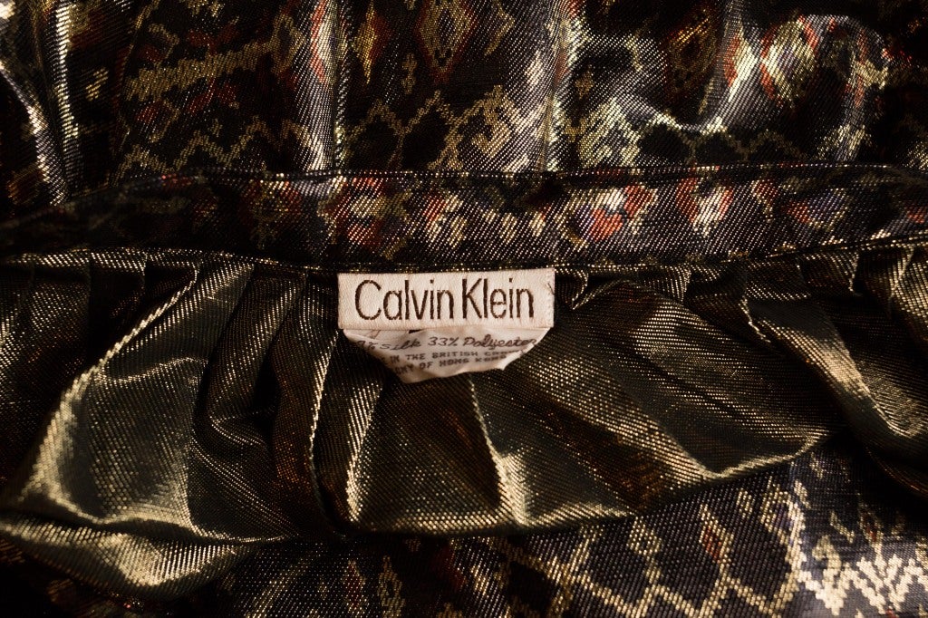 1970's Calvin Klein Indian Inspired Motif Outfit In Excellent Condition For Sale In San Francisco, CA