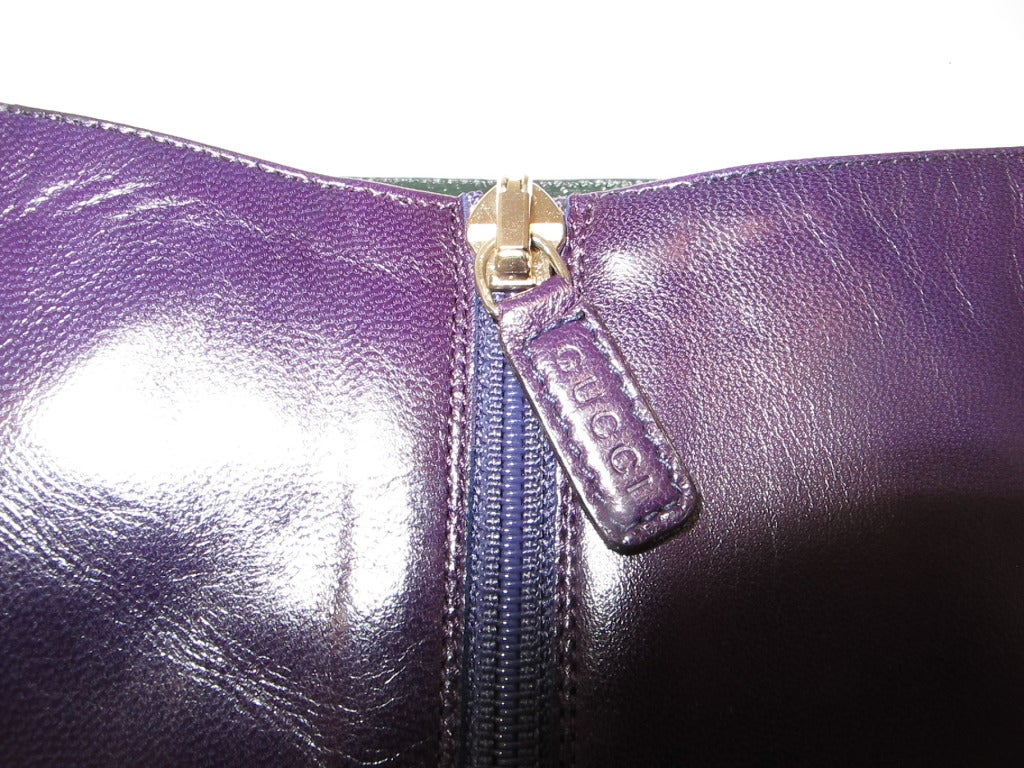 New Gucci Luscious Purple Boots For Sale 3