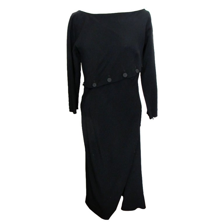 Iconic Alexander McQueen Black Dress For Sale