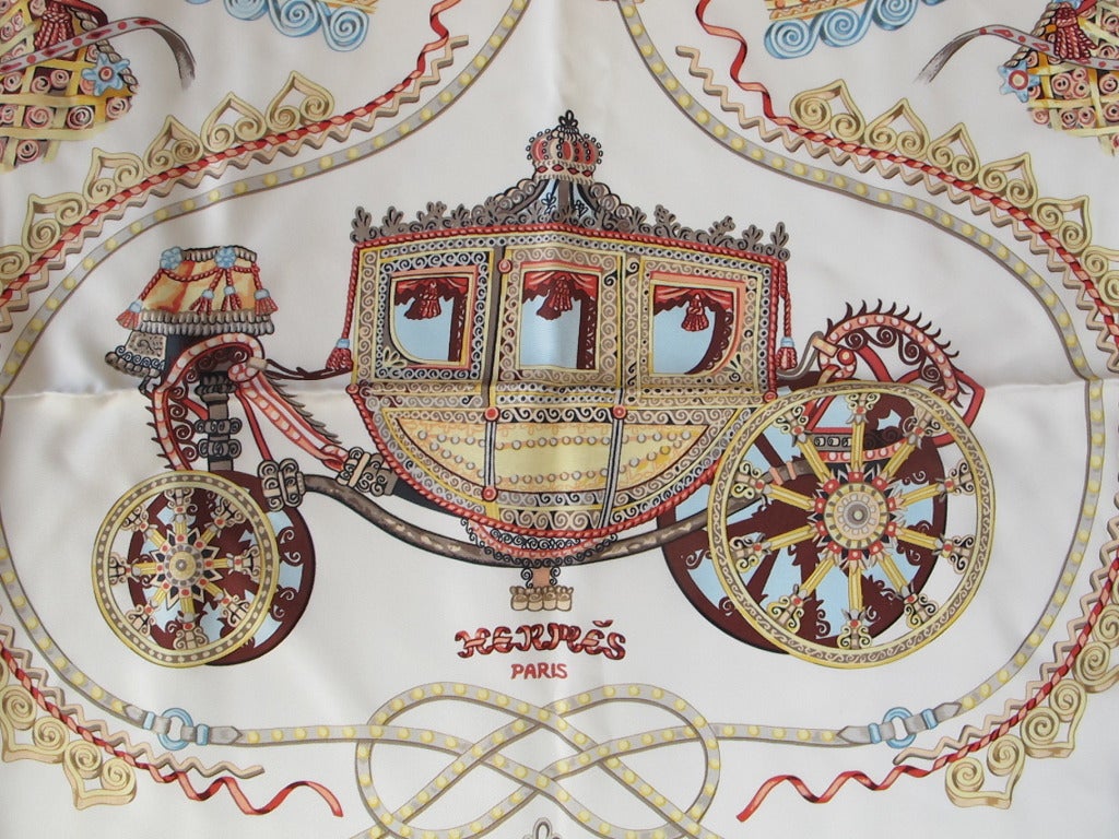 Hermes Carre Paperoles Scarf In New Condition In San Francisco, CA