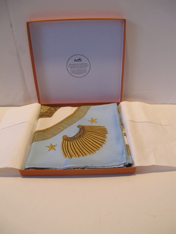 Hermes Poste et Cavalerie Silk Scarf For Sale 3