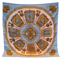 Hermes Poste et Cavalerie Silk Scarf