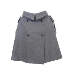 Alexander McQueen Grey Cape Jacket