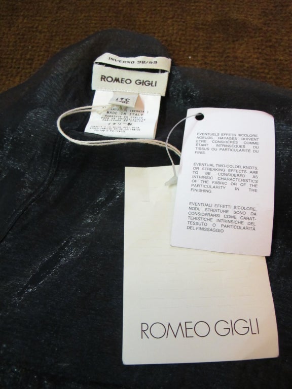 Romeo Gigli Chic Silk Blouse For Sale 5