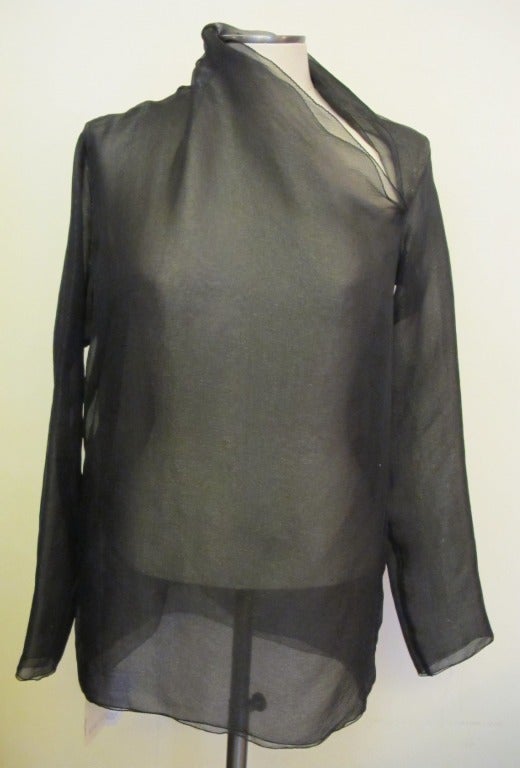 Women's Romeo Gigli Chic Silk Blouse For Sale