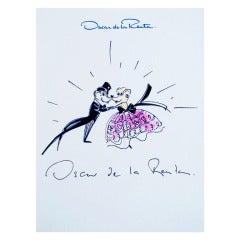 Mouse Couture Sketch by Oscar de la Renta