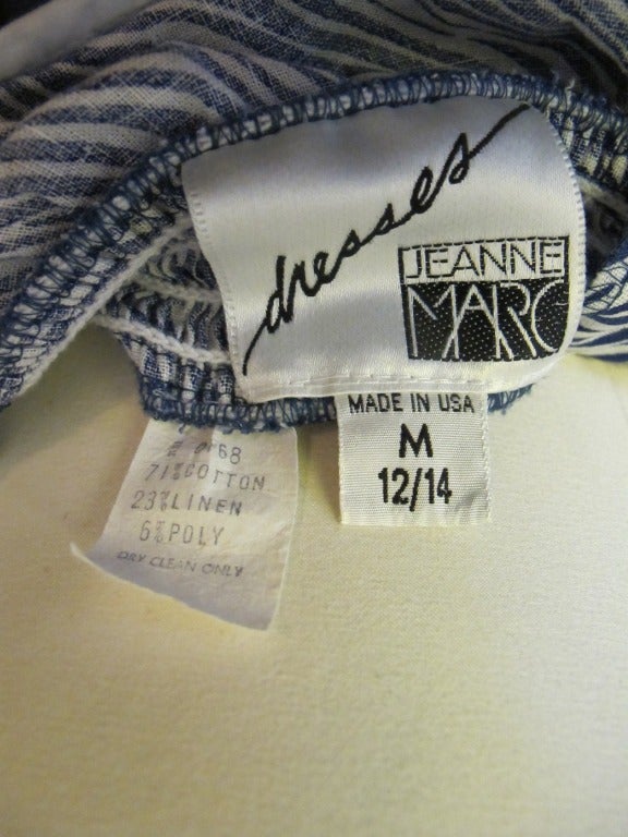 Jeanne Marc 1980's Summer Halter Dress For Sale 5