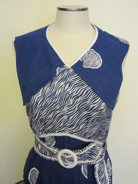 Women's Jeanne Marc 1980's Summer Halter Dress For Sale