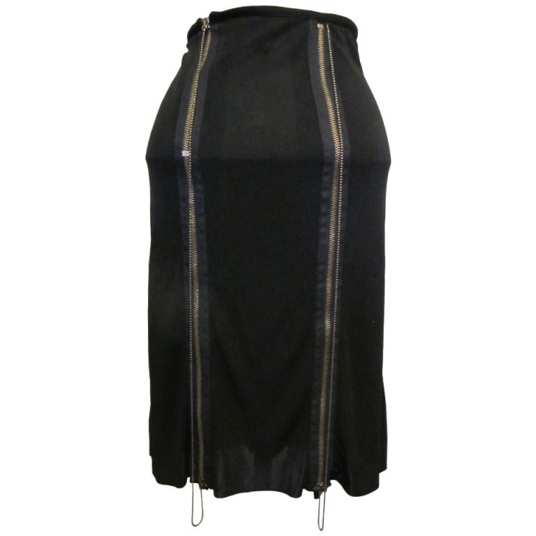 Jean Paul Gaultier Zipper and Ball Bearing Skirt For Sale