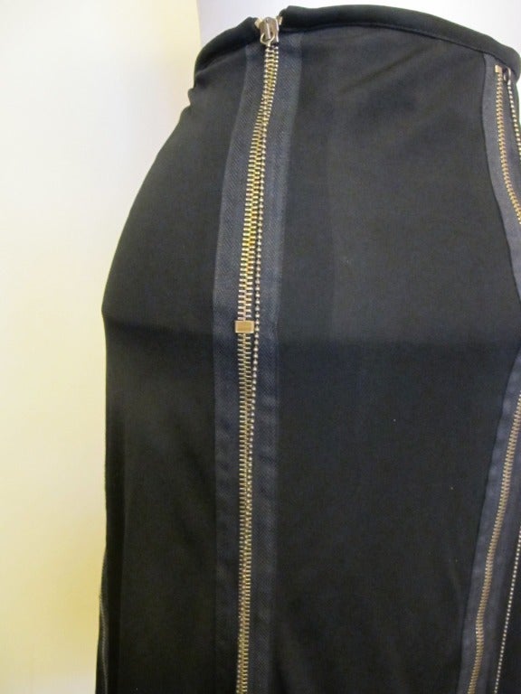 Jean Paul Gaultier Zipper and Ball Bearing Skirt In New Condition For Sale In San Francisco, CA