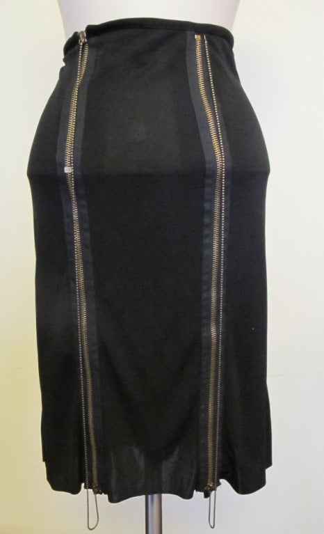 Women's Jean Paul Gaultier Zipper and Ball Bearing Skirt For Sale