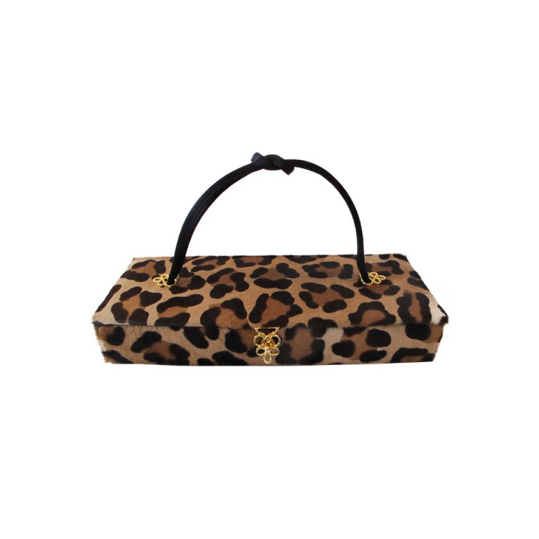 Barney's New York Leopard Purse For Sale