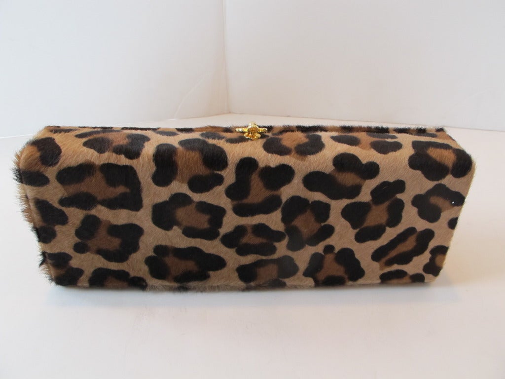 Barney's New York Leopard Purse For Sale 1