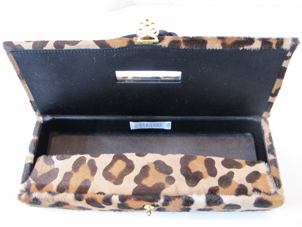 Barney's New York Leopard Purse For Sale 4