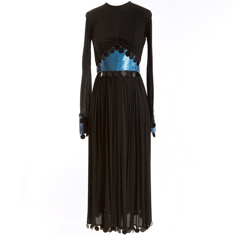 Late 1970's/Early 1980's Geoffrey Beene Evening Dress For Sale