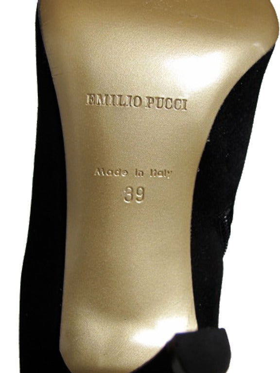 Women's Emilio Pucci Over-the-Knee Suede Boots For Sale