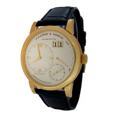 A. LANGE & SÖHNE Yellow Gold Lange 1 Wristwatch