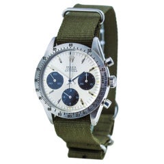 Rolex Stainless Steel Daytona Cosmograph Wristwatch circa 1960s