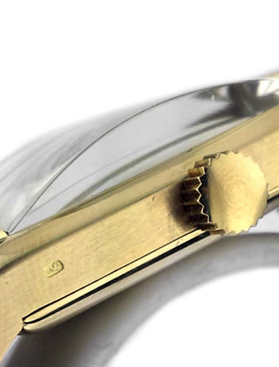 Patek Philippe Yellow Gold Rectangular Wristwatch In Excellent Condition In Hartsdale, NY