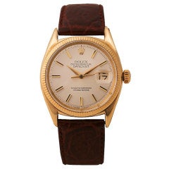 ROLEX Yellow Gold Oyster Perpetual Datejust Wristwatch
