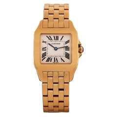 CARTIER Lady's Yellow Gold Santos Demoiselle Wristwatch