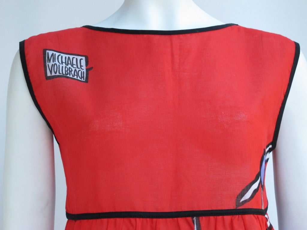 1980s Michaele Vollbracht for Sofere Geisha Dress In Excellent Condition In Studio City, CA