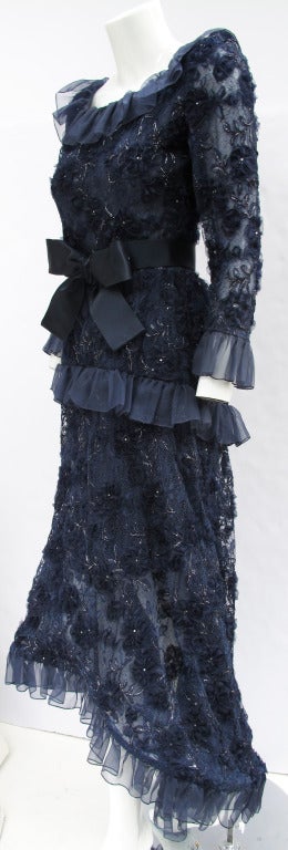 1986/1987 Yves Saint Laurent Haute Couture Gown #61923