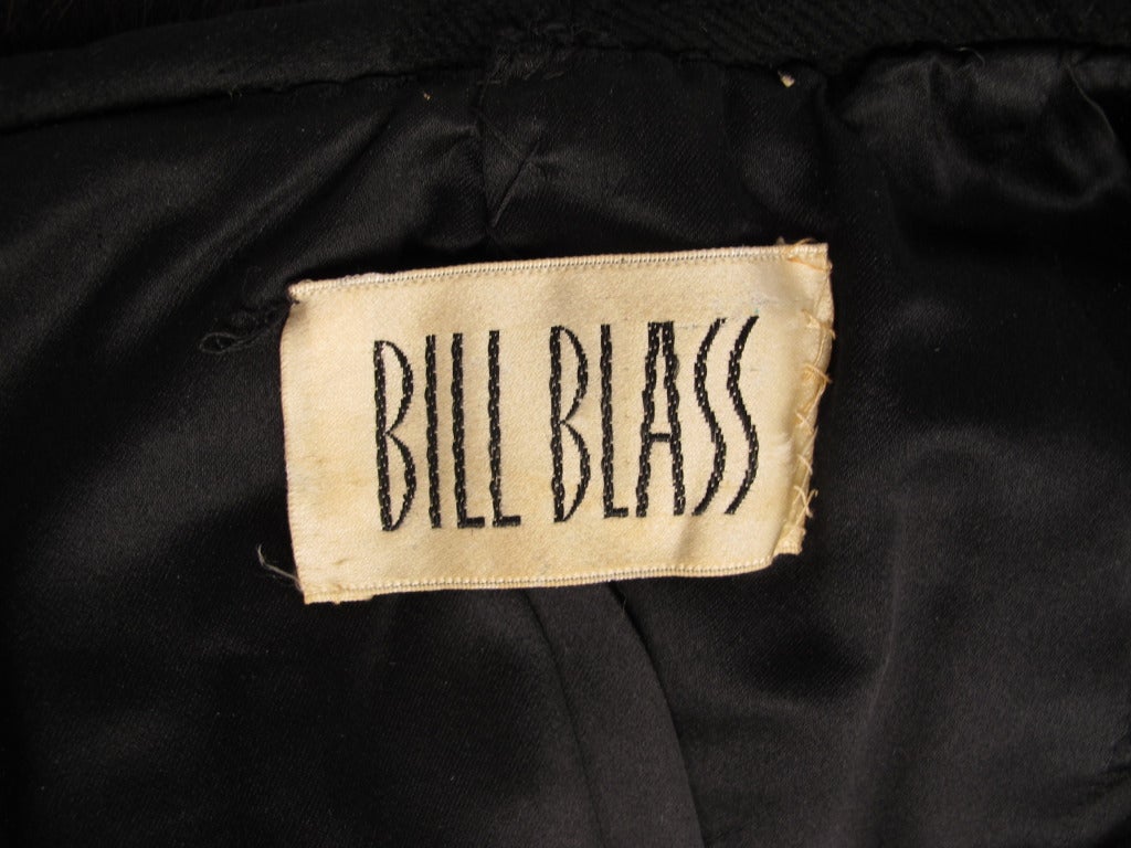 1970s Vintage Bill Blass Coat w/Fur Trim 3