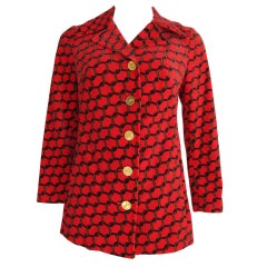 1970s Roberta di Camerino Velveteen Jacket Blazer 8