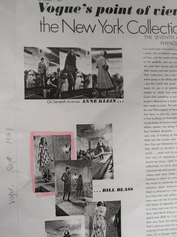 1971 Bill Blass Silk & Gold Lame Oversized Paisley Print Gown w/Matching Scarf 2