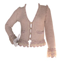 Retro 04A Chanel Cardigan with Crochet Detail