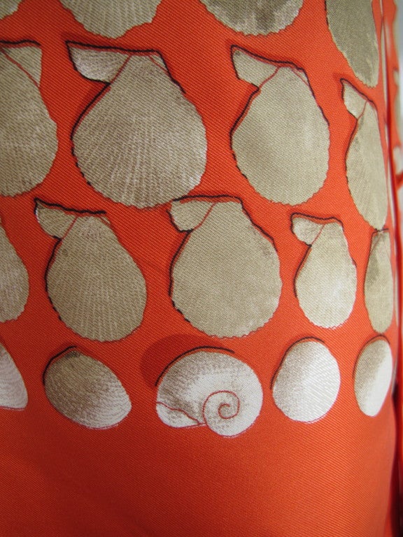 Hermes Silk Sleeveless Top with Seashell/Coquilles Pattern 3