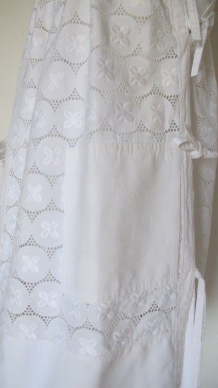 Women's Vintage Courreges White Eyelet Babydoll Sundress