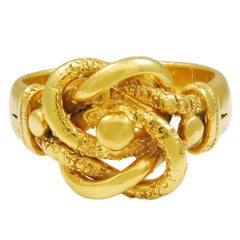 Victorian Lovers Knot Gold Ring