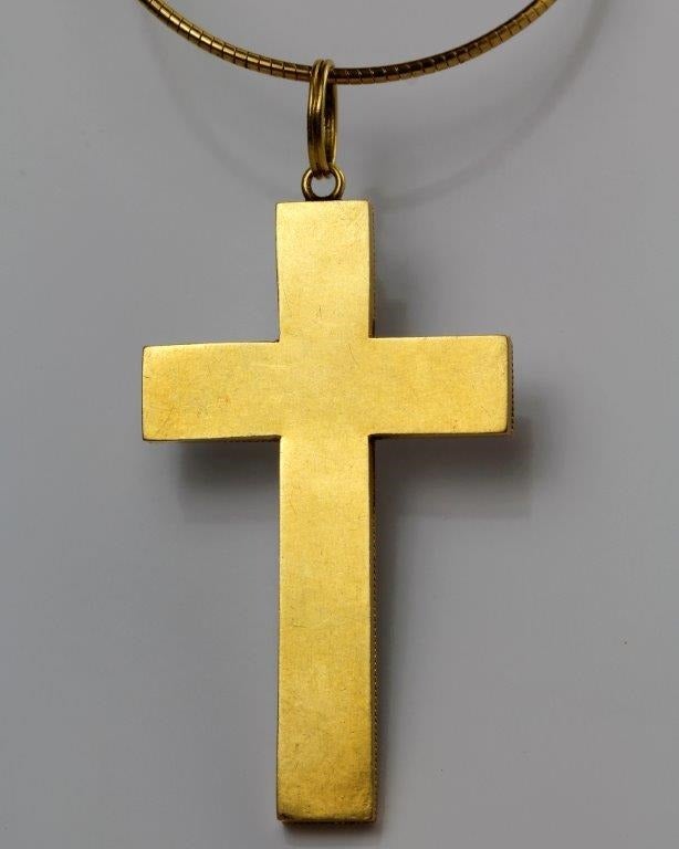 vatican blessed gold cross