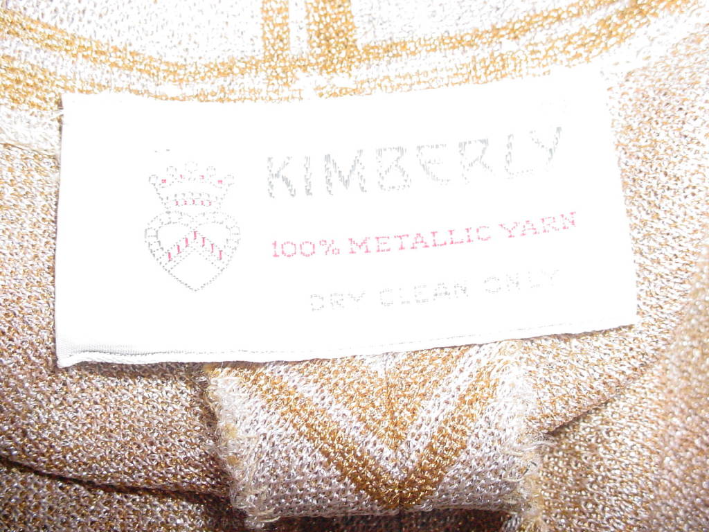 Women's Vintage 1960s Kimberly metallic dress For Sale