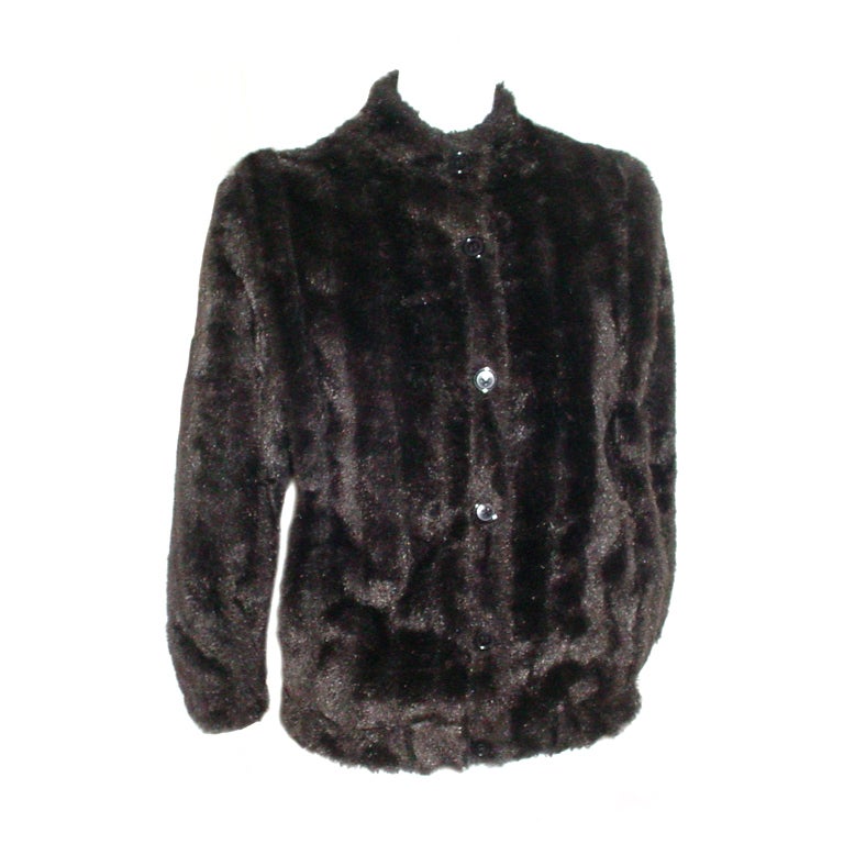 Marguerite Rubel vintage faux fur jacket For Sale