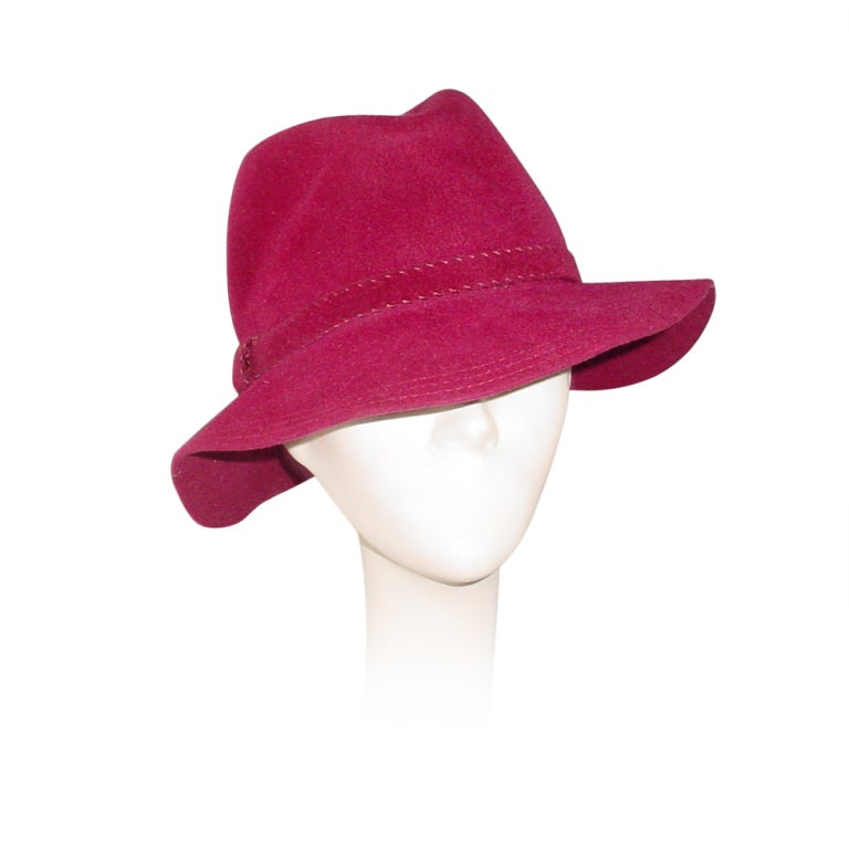 Vintage fedora hat For Sale