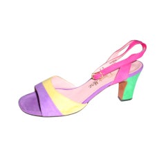 Vintage Frank More multicolored 1970s shoes