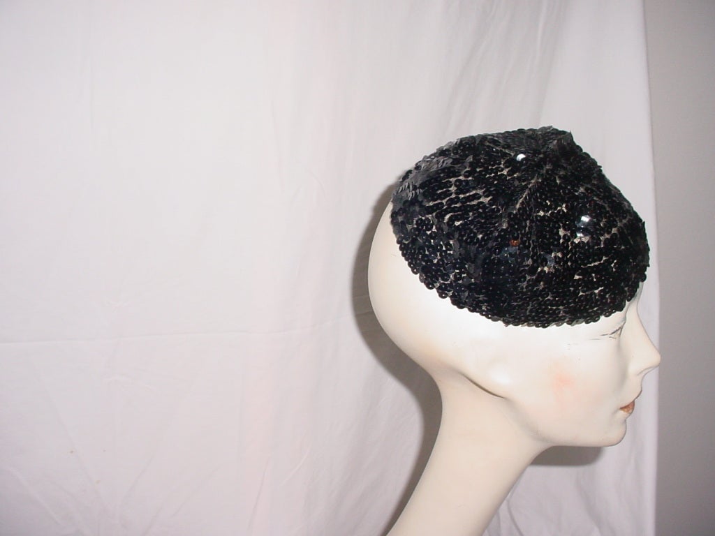 1930s sequin hat