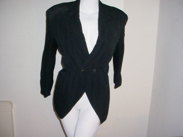 Vintage 1980s Matsuda asymmetrical jacket