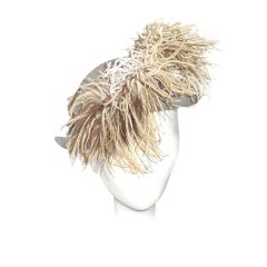 Alice Holmer vintage 1940s hat with feathers
