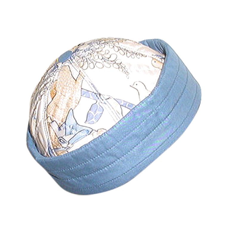 Hermes vintage silk twill scarf print hat For Sale