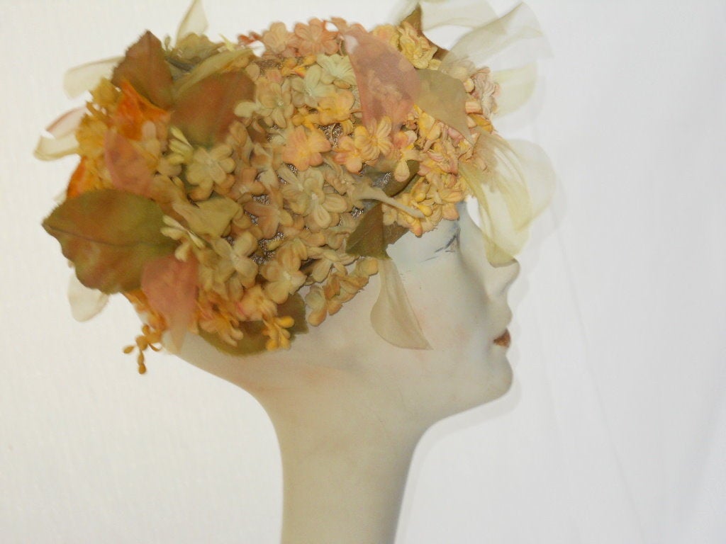 Christian Dior vintage floral hat