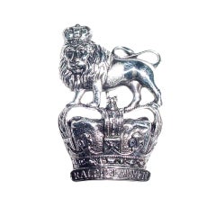 Vintage Ralph Lauren lion and crown brooch