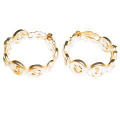 Karl Lagerfeld vintage hoop earrings