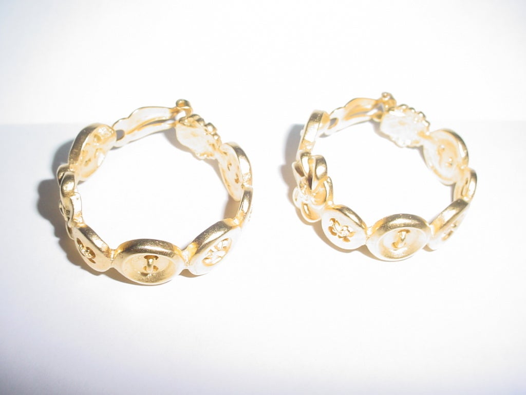 Karl Lagerfeld vintage hoop earrings