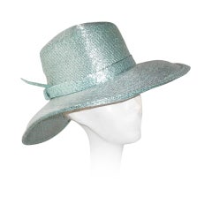 Vintage Frank Olive Private Collection metallic hat